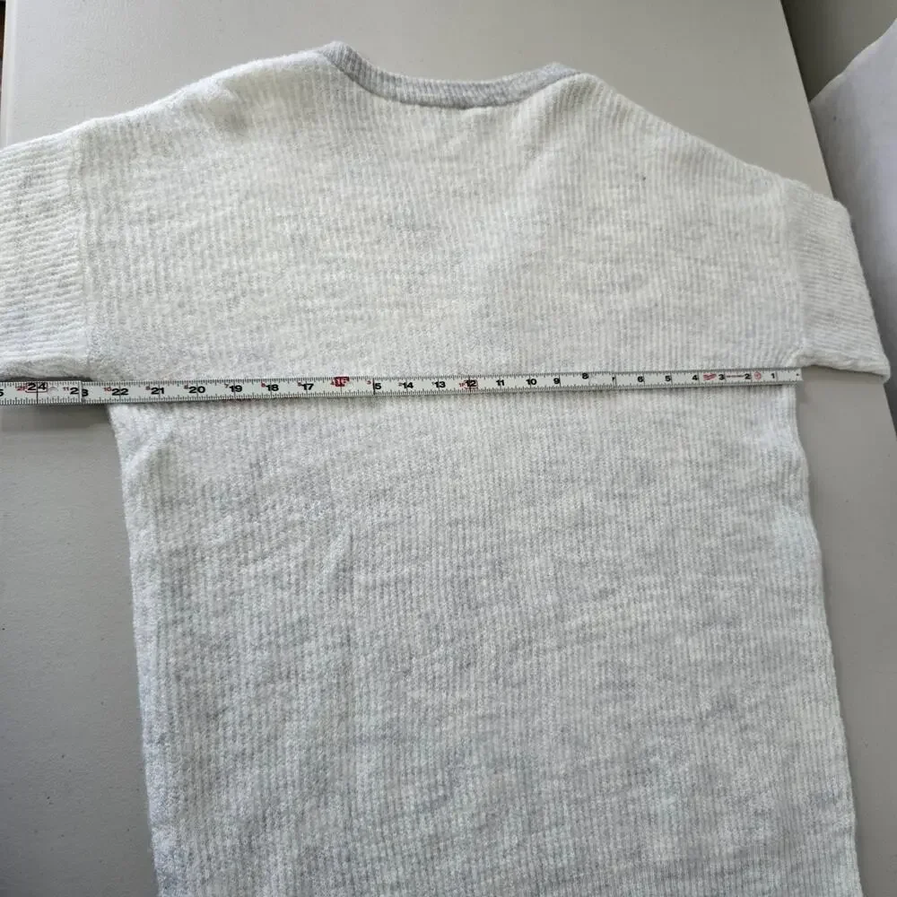 Pullover Knit Sweater Women's XL *** White Gray Heather